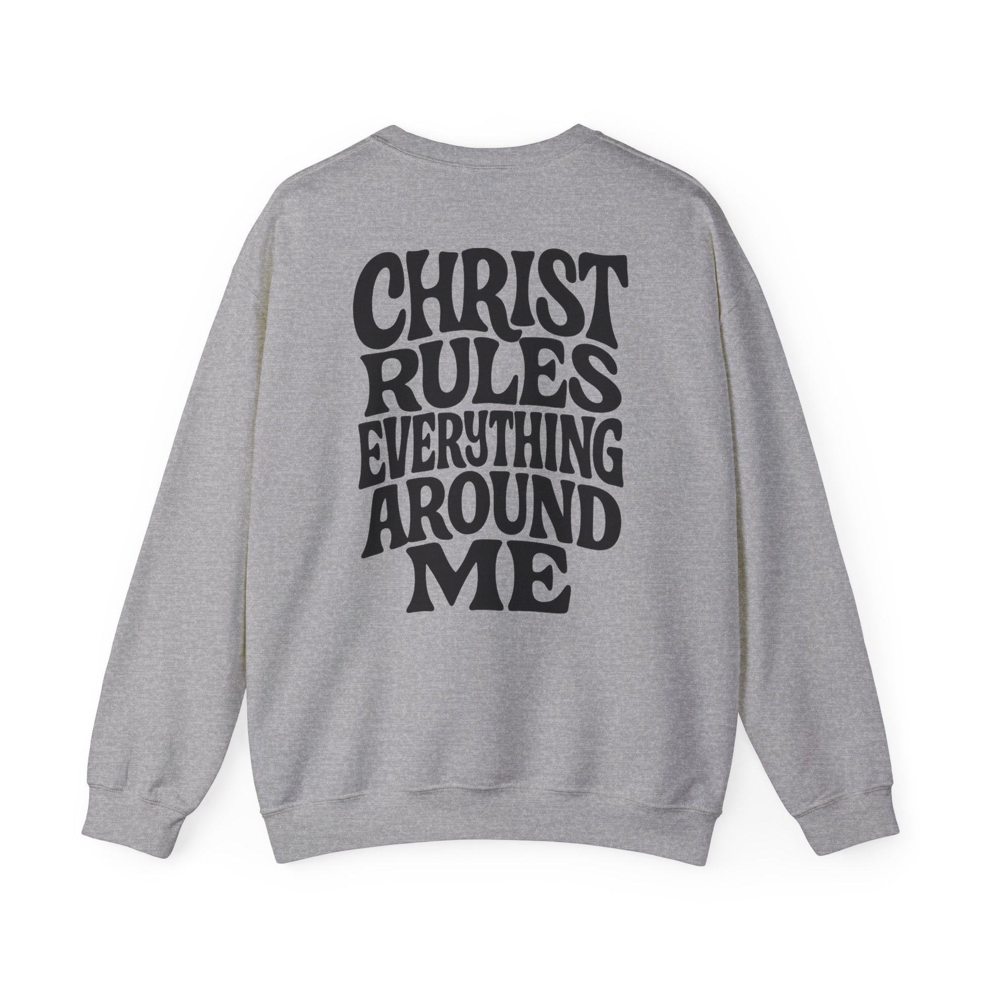 Christian Message Crewneck Sweatshirt | Cozy Unisex Pullover for Faith Expression, Everyday Comfort Wear, Gift for Religious Holidays