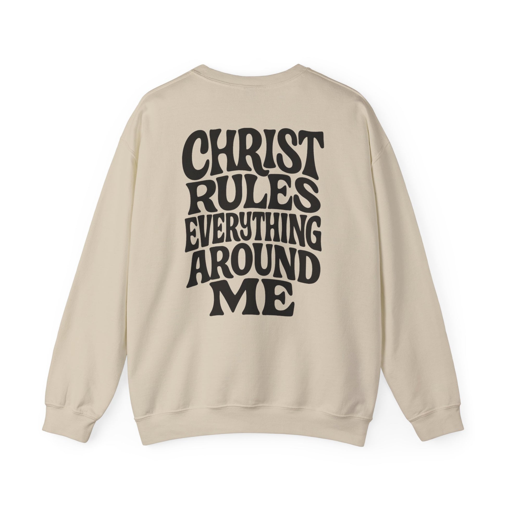 Christian Message Crewneck Sweatshirt | Cozy Unisex Pullover for Faith Expression, Everyday Comfort Wear, Gift for Religious Holidays